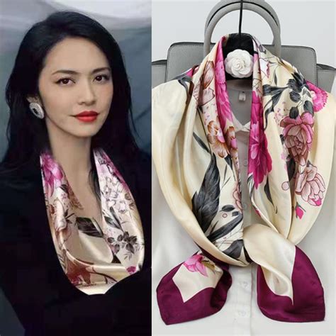 90CM Мода Платок Шея Шарфы Женщины Квадратные Платки Обернаты Бандана ...