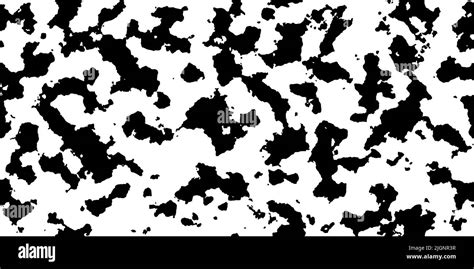 White Cowhide With Black Spots As A Seamless Pattern Spotted Vector