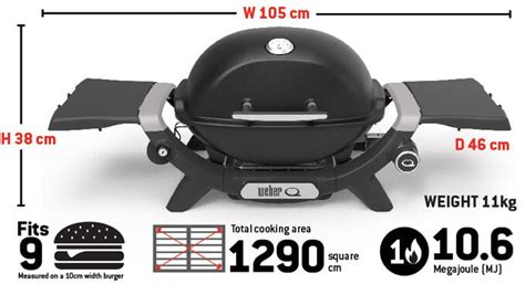 WEBER BABY Q PREMIUM Q1200N FLAME RED LPG Outdoor Living