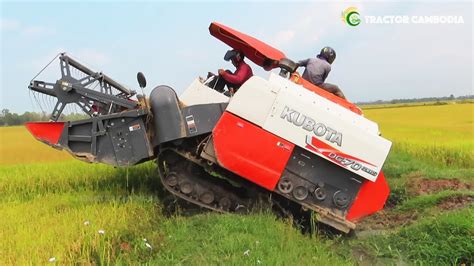 Incredible Kubota Harvester DC 70 Harvest Rice Cool And Powerful