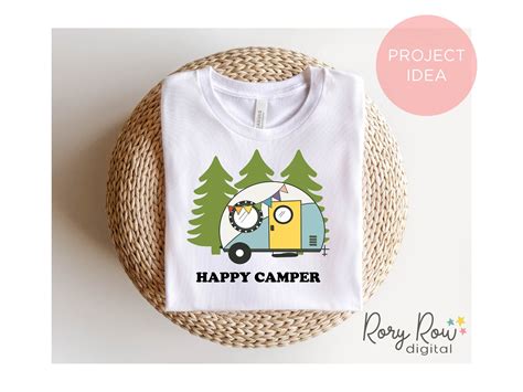 Camping Tee Happy Campers Autumn Fall Silhouette Studio Cricut