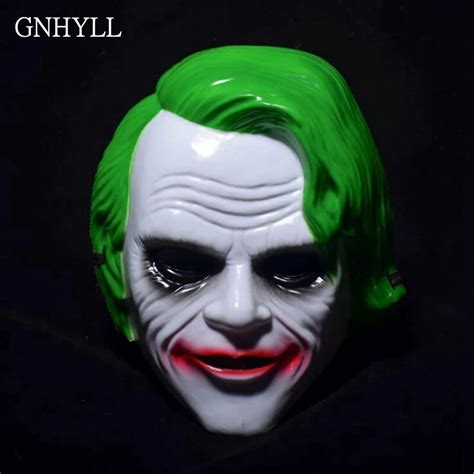 GNHYLL The Dark Knight Movie Batman Joker Clown PVC Mask Costume ...