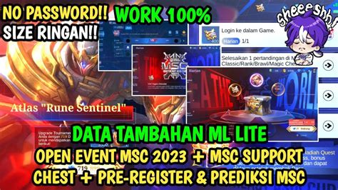 Data Open Full Event Msc Terbaru Patch Novaria Data Event Msc