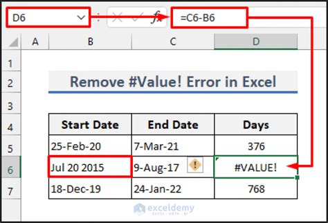 How To Remove Value Error In Excel Quick Methods Exceldemy