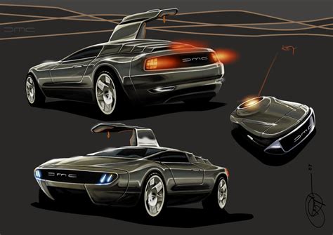 DMC delorean concept by schaltkreis on DeviantArt