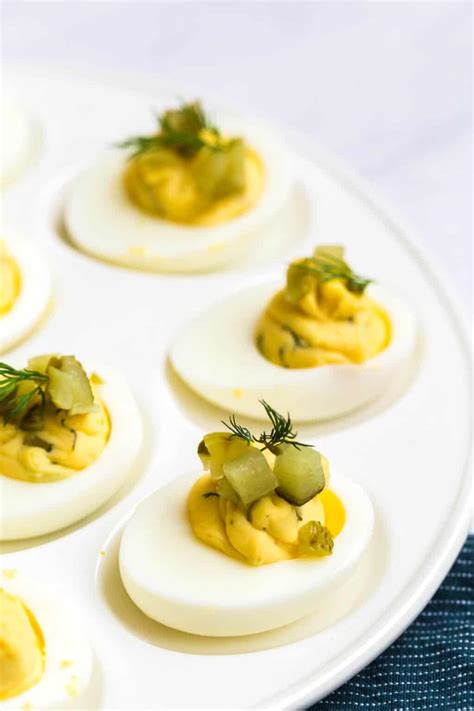 Dill Pickle Deviled Eggs | Party Food Favorites