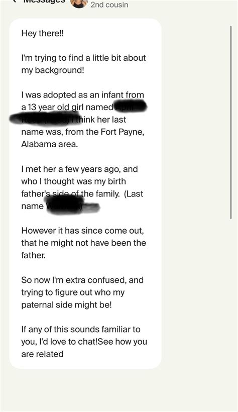 Found out I have a long lost cousin : r/AncestryDNA