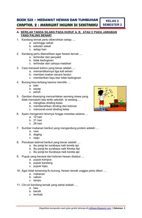 Soal Uas Tematik Kelas Tema Pdf Background Media Masyarakat