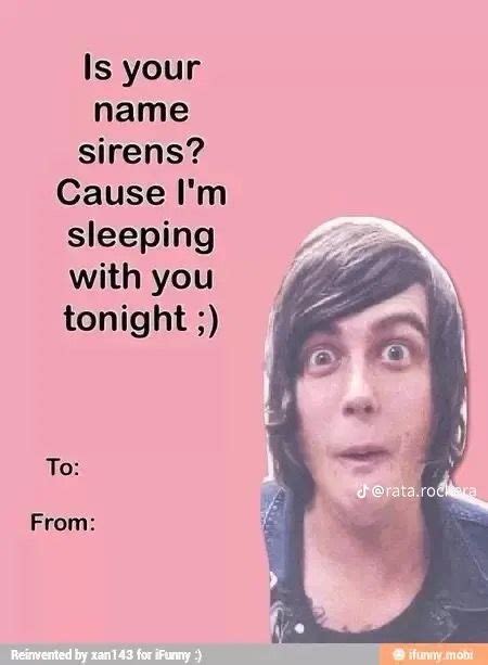 Pin By On Band Pickup Lines Bad Valentines