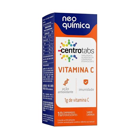 Vitamina C Efervescente Centrotabs 10 Comprimidos Efervescentes Neo