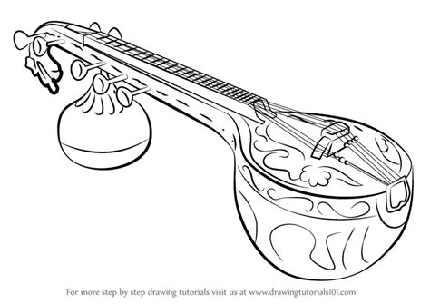 Sitar Sketch At Explore Collection Of Sitar Sketch