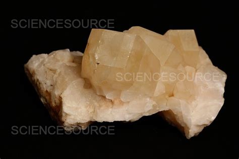 Photograph Phosphorescent Calcite Crystal On Dolo Science Source Images