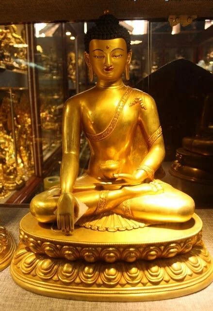 Tibet Budismo Templo Sakyamuni Buddha Est Tua De Bronze K