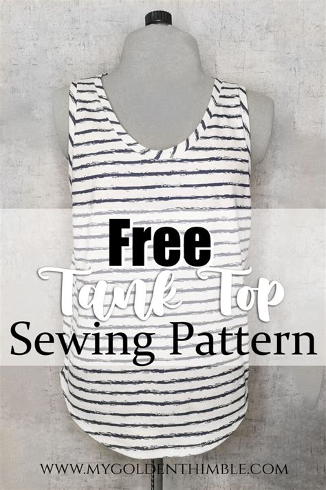 Sew A Classic Tank Top Sewing Pattern Free Pattern Tutorial