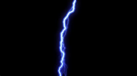 Blue Lightning Thunder on black background. 10887773 Stock Video at ...