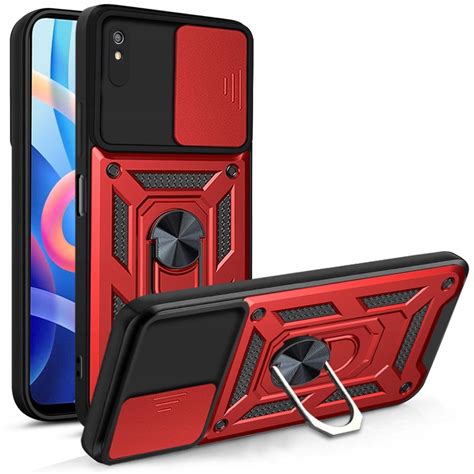 ETUI PANCERNE DO XIAOMI REDMI 9A SLIDE RING SZKŁO Sklep Opinie