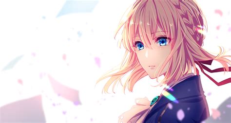 Download Blue Eyes Blonde Violet Evergarden Character Anime Violet