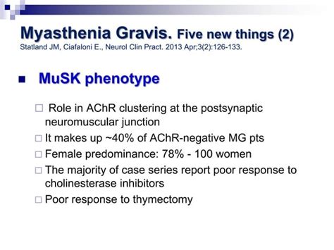 Disorders Of The Neuromuscular Junction