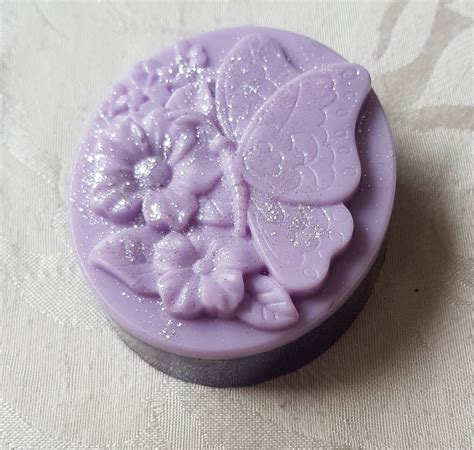 Purple Soap Sparkling Soap Lovely Fragrance Soap Vegan Etsy