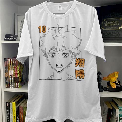 Camiseta Anime Shoyo Hinata Haikyu Shopee Brasil