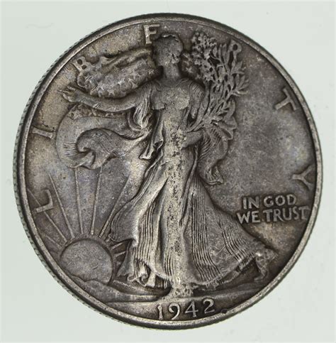 Nice Coin Strong Feather Details Walking Liberty Half Dollar