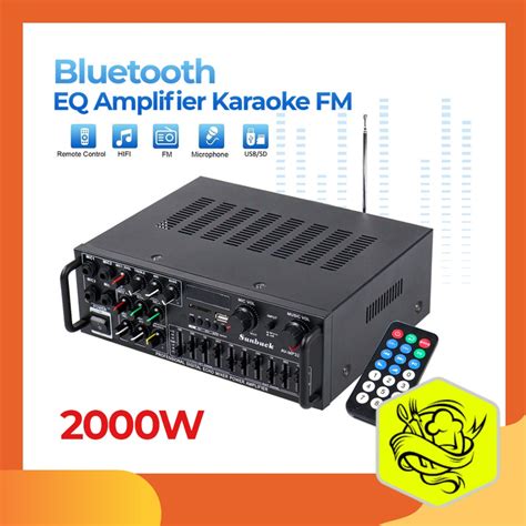 Jual Sunbuck Kerndy Bluetooth EQ Amplifier Karaoke FM 2000W AV