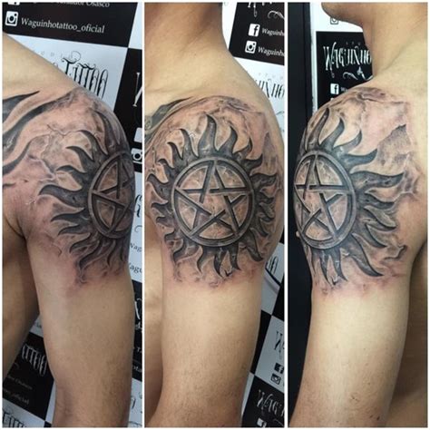 Shoulder Pentagram Tattoo From Supernatural Supernatural Tattoo