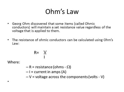 Mastering Ohms Law A Comprehensive Worksheet With Answer Key