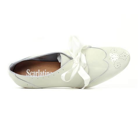 Scarlatine 8554E White derbys blanc cassé printemps été chez TROIS PAR 3