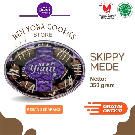 Jual Kue Kering Lebaran New Yona Cookies SKIPPY MEDE Shopee Indonesia