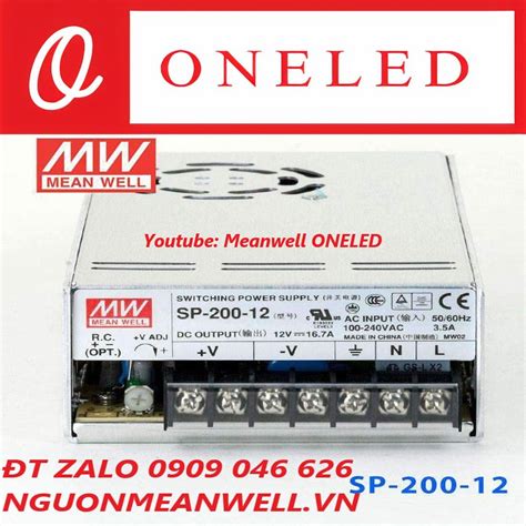 Nguồn Meanwell Sp 200 12 Nguồn Meanwell 0909046626 Meanwell Việt