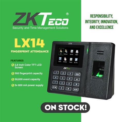 Zkteco Biometric Lx Computers Tech Office Business Technology