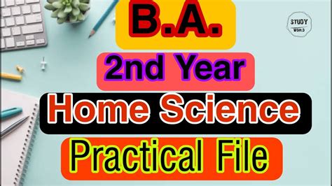 Ba 2nd Home Science Practical File Home Science Practical File