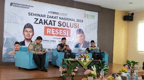 Laznas Bmh Gelar Seminar Zakat Solusi Resesi Bersama Baznas Ri