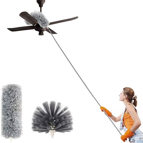 Rewenti Duster With Extension Pole Stainless Steel Extra Long