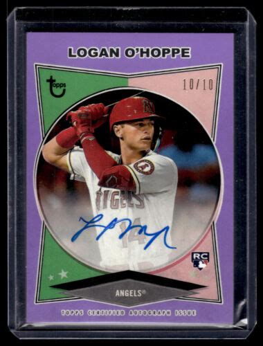 2023 Topps Brooklyn Collection Logan O Hoppe Rookie Purple Auto 10 10