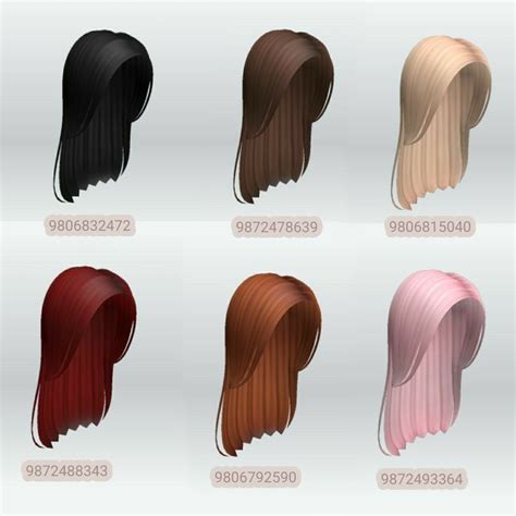 Pin by 7e_ynep on Roblox Hair Code | Black hair roblox, Brown hair ...