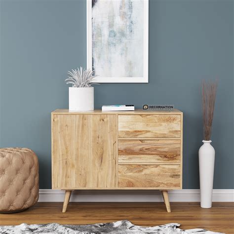 Dex Solid Wood Sideboard Decornation