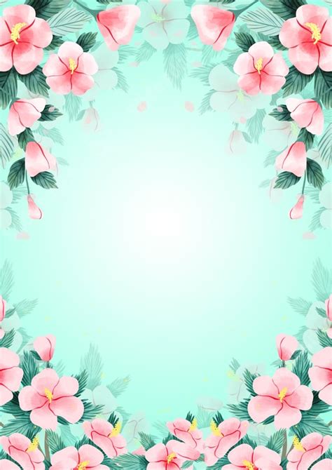 Flower Frame Page Border And Printable Background in Word - Slidesdocs