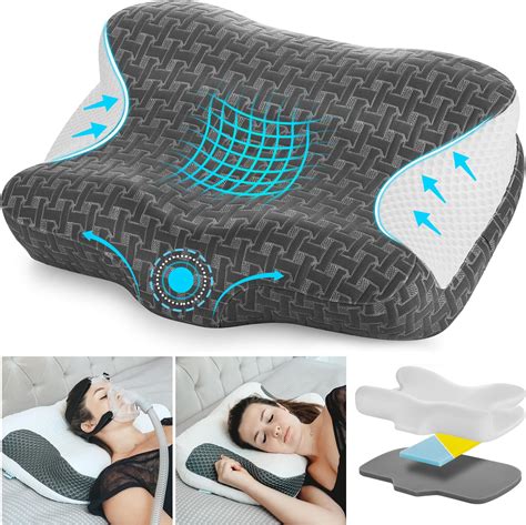 Amazon Elviros Almohada cervical de espuma viscoelástica para