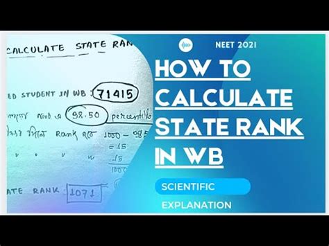 Calculate Your State Rank Scientifically West Bengal Neet State Rank