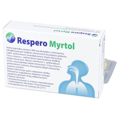 Respero Myrtol 300 mg 20 kapsułek opinie skład i cena Apteka