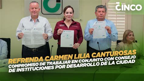 Refrenda Carmen Lilia Canturosas Compromiso De Trabajar En Conjunto Con