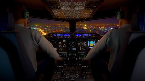 Airbus A380 Cockpit Flight Deck With Flight Crew | RenderHub Forum