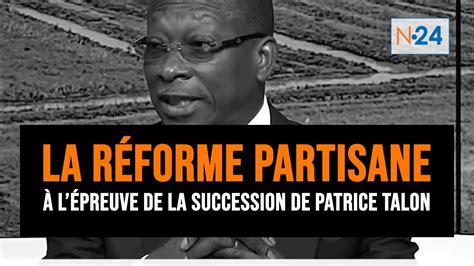 La R Forme Du Syst Me Partisan L Preuve De La Succession De Patrice