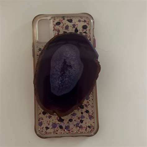 Case Mate Accessories Casemate Purple With Purple Stone Pop Socket