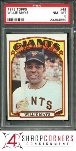 Topps Willie Mays Giants Hof Psa Ebay