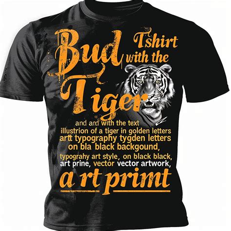 Unleash Your Inner Tiger With Our Black Tshirt Stand Out From The Crowd