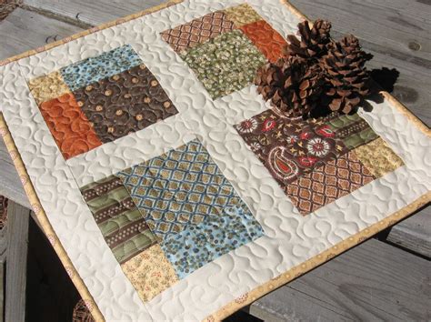 Pdf Pattern Four Square Table Topper Quilt