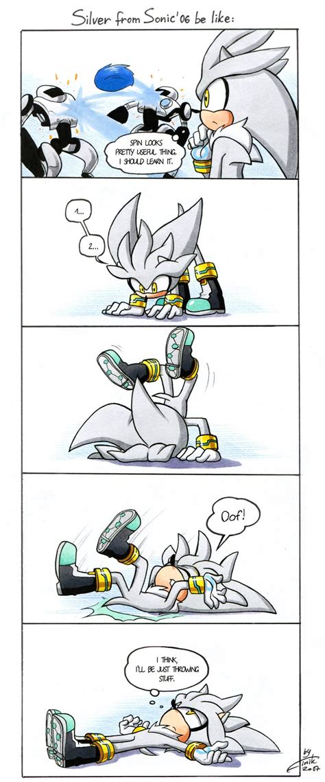 Silver tries to Spin Dash (FinikArt) : r/silverthehedgehog